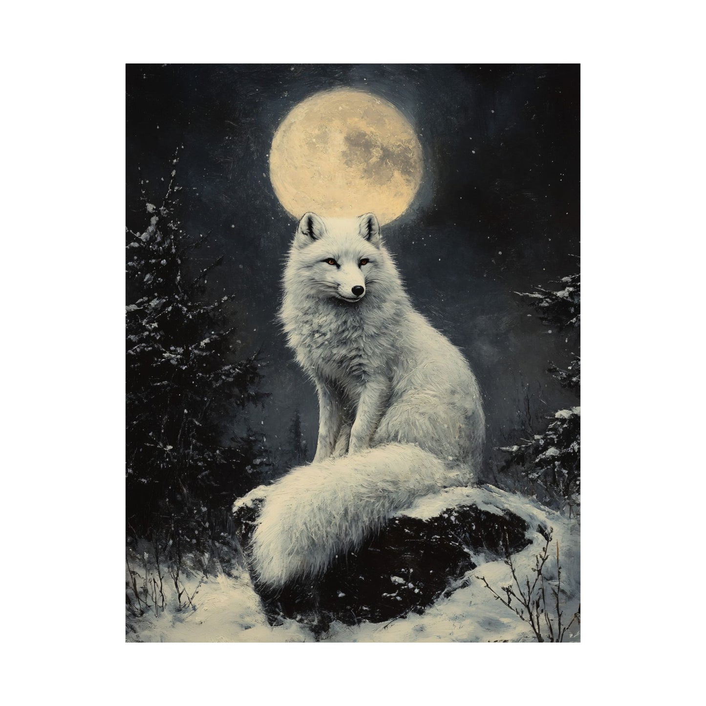 Arctic Fox Art Print