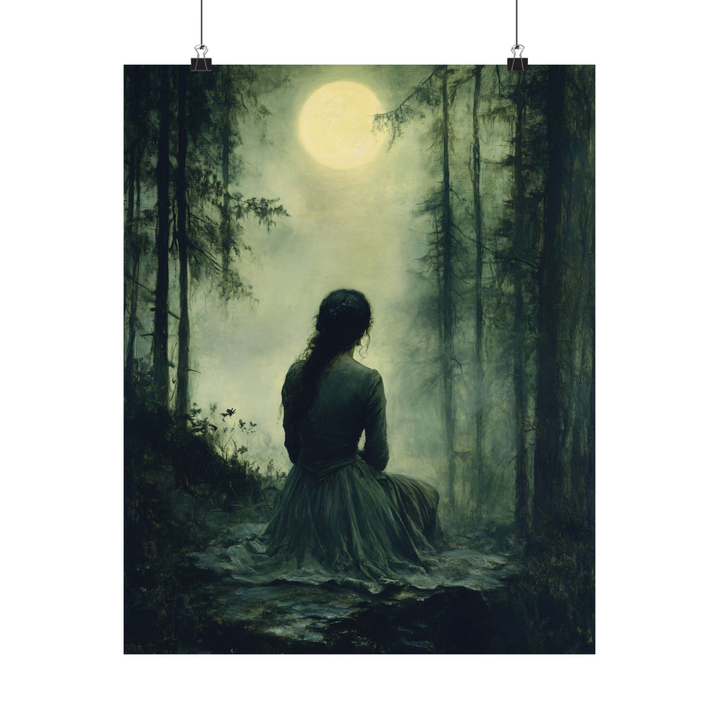 Moon Gazing Art Print