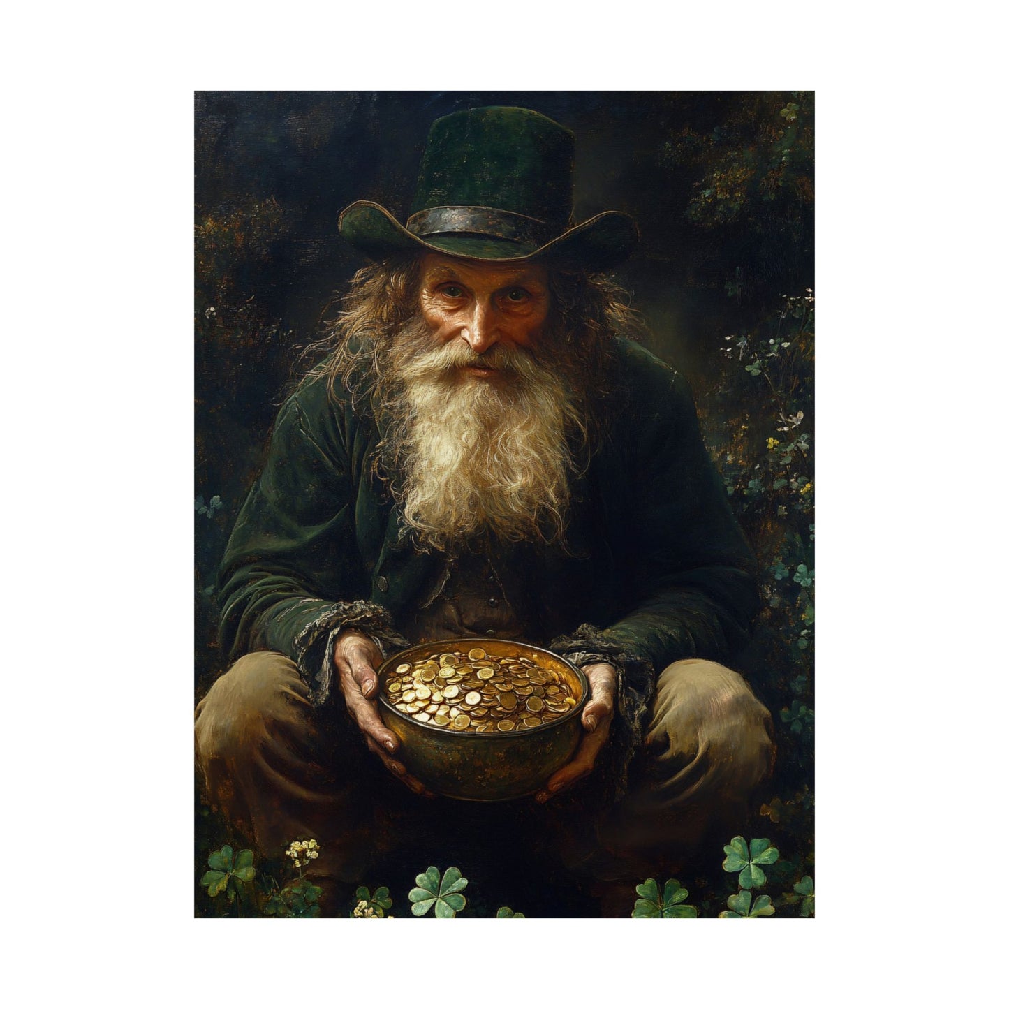 Leprechaun Pot of Gold Art Print