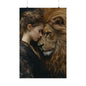 Aslan & Lucy Narnia Art Print