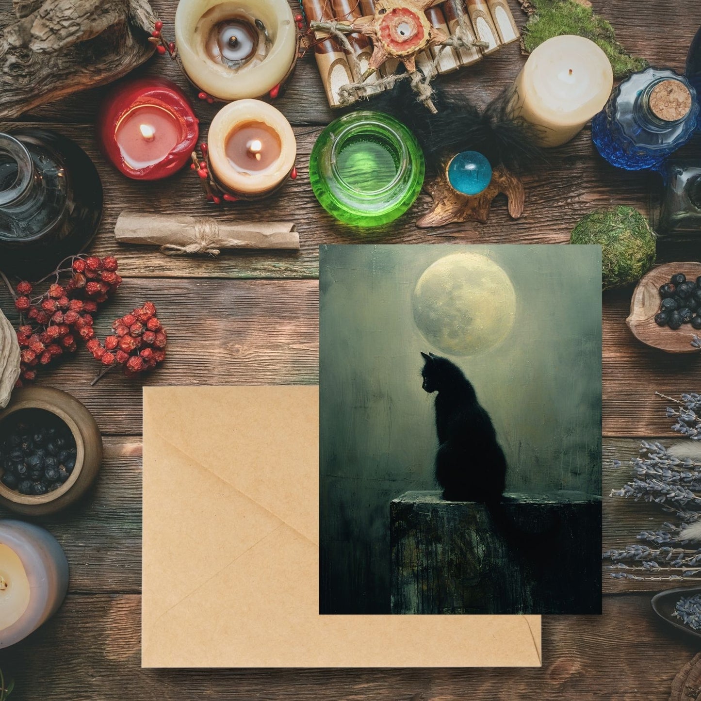 Witch Familiar Greeting Cards