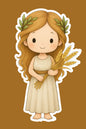 Greek Goddess Chibi Stickers