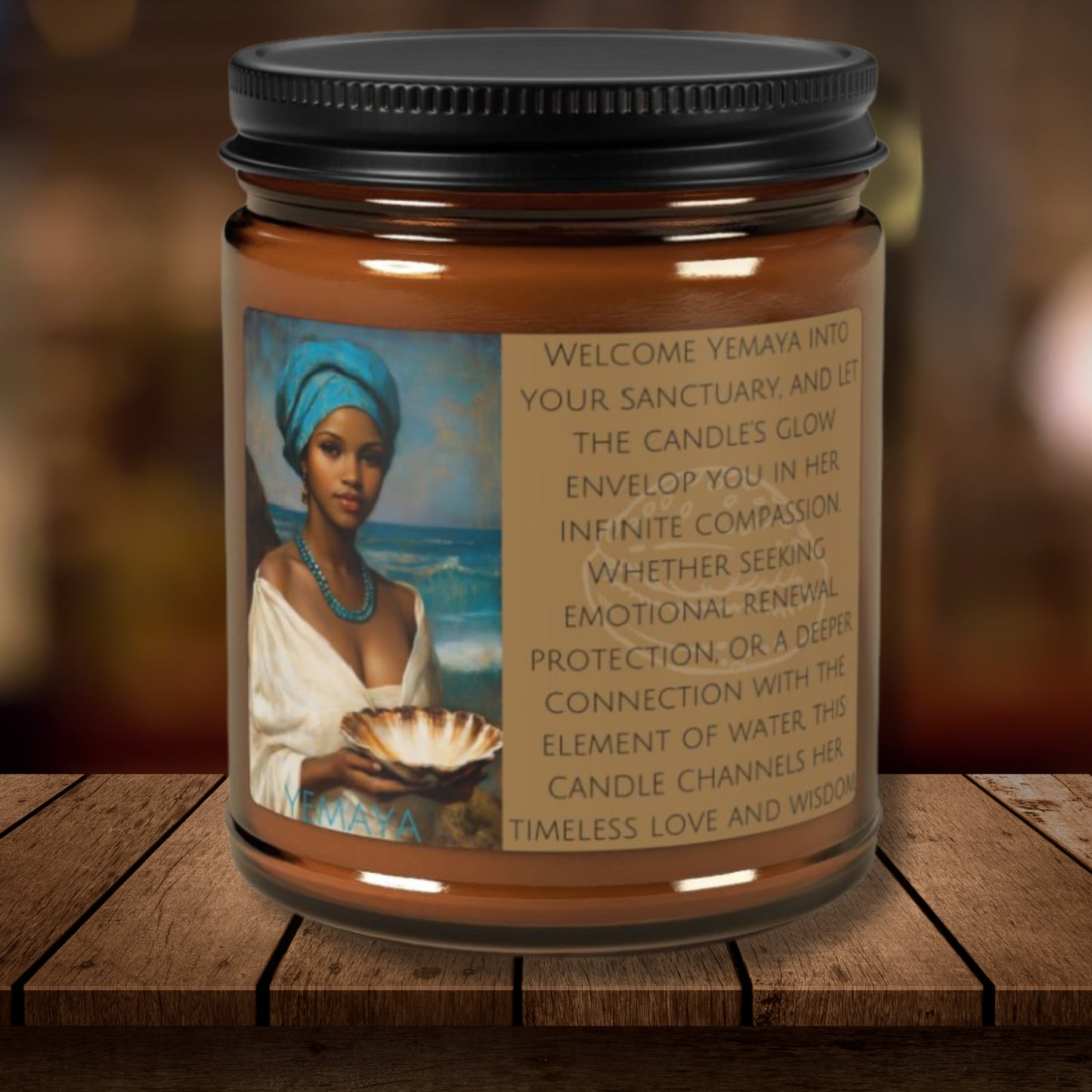 Yemaya Goddess Candle