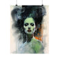 Bride of Frankenstein Watercolor Art Print