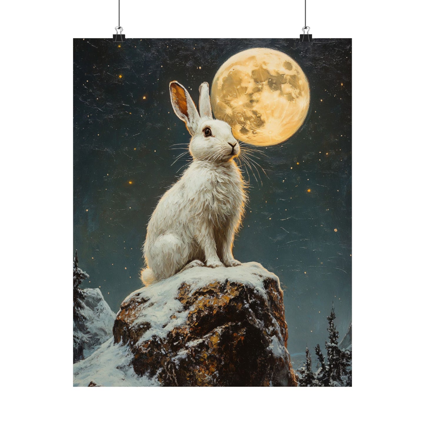 Snow Bunny Art Print