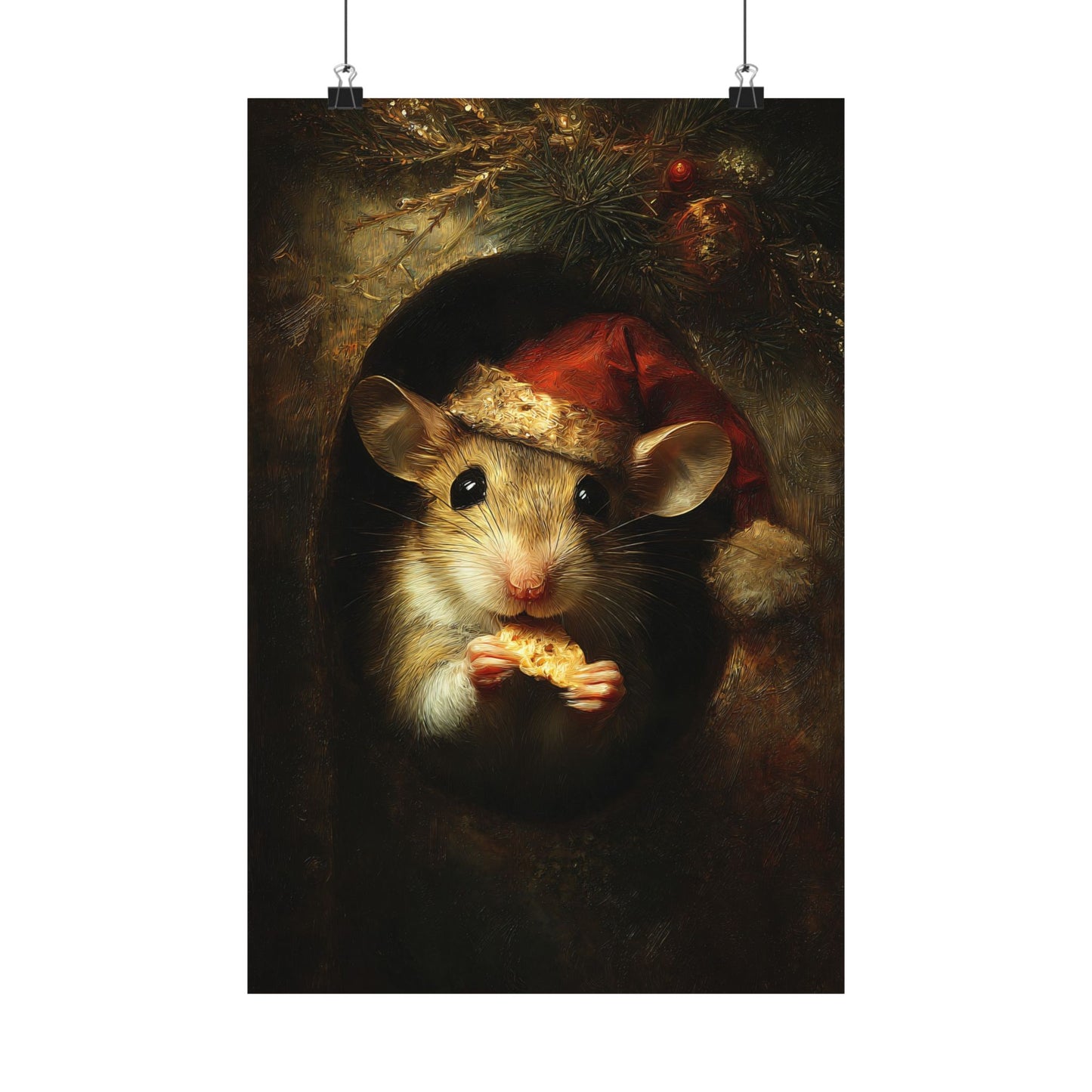 Christmas Mouse Art Print