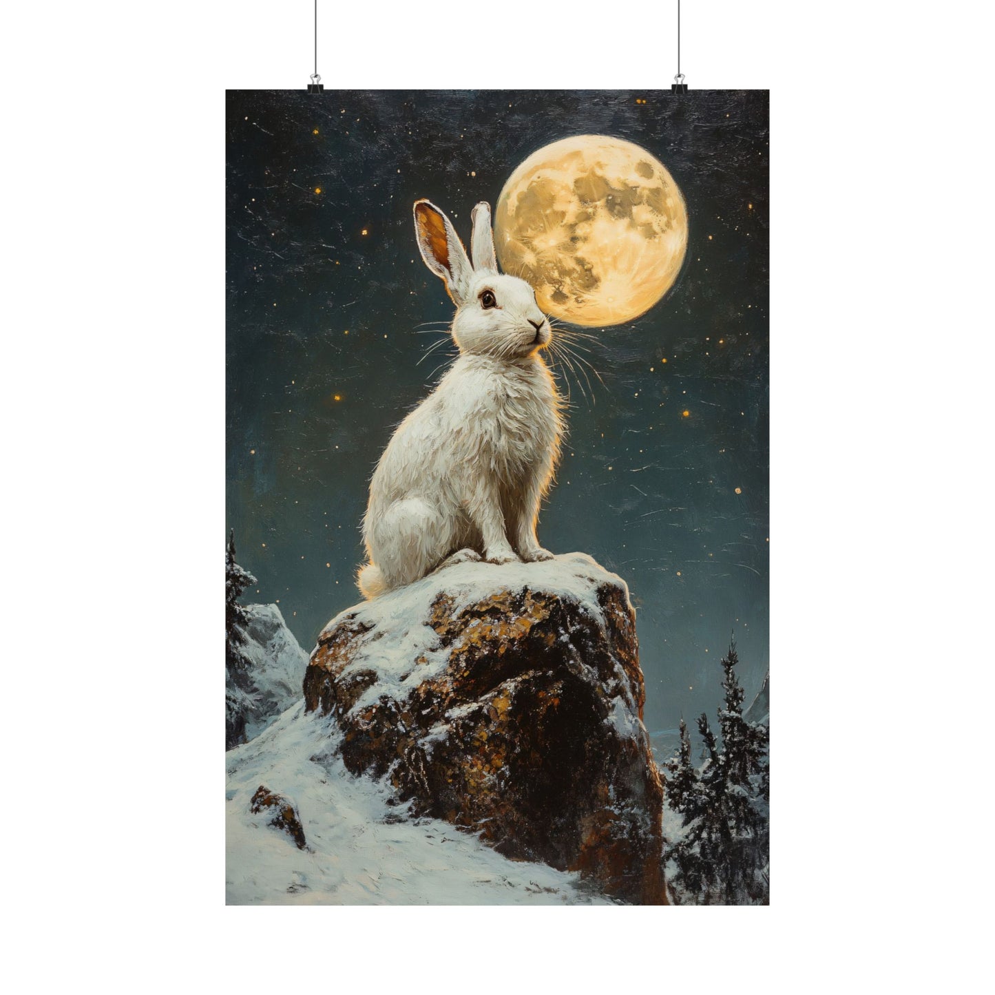 Snow Bunny Art Print