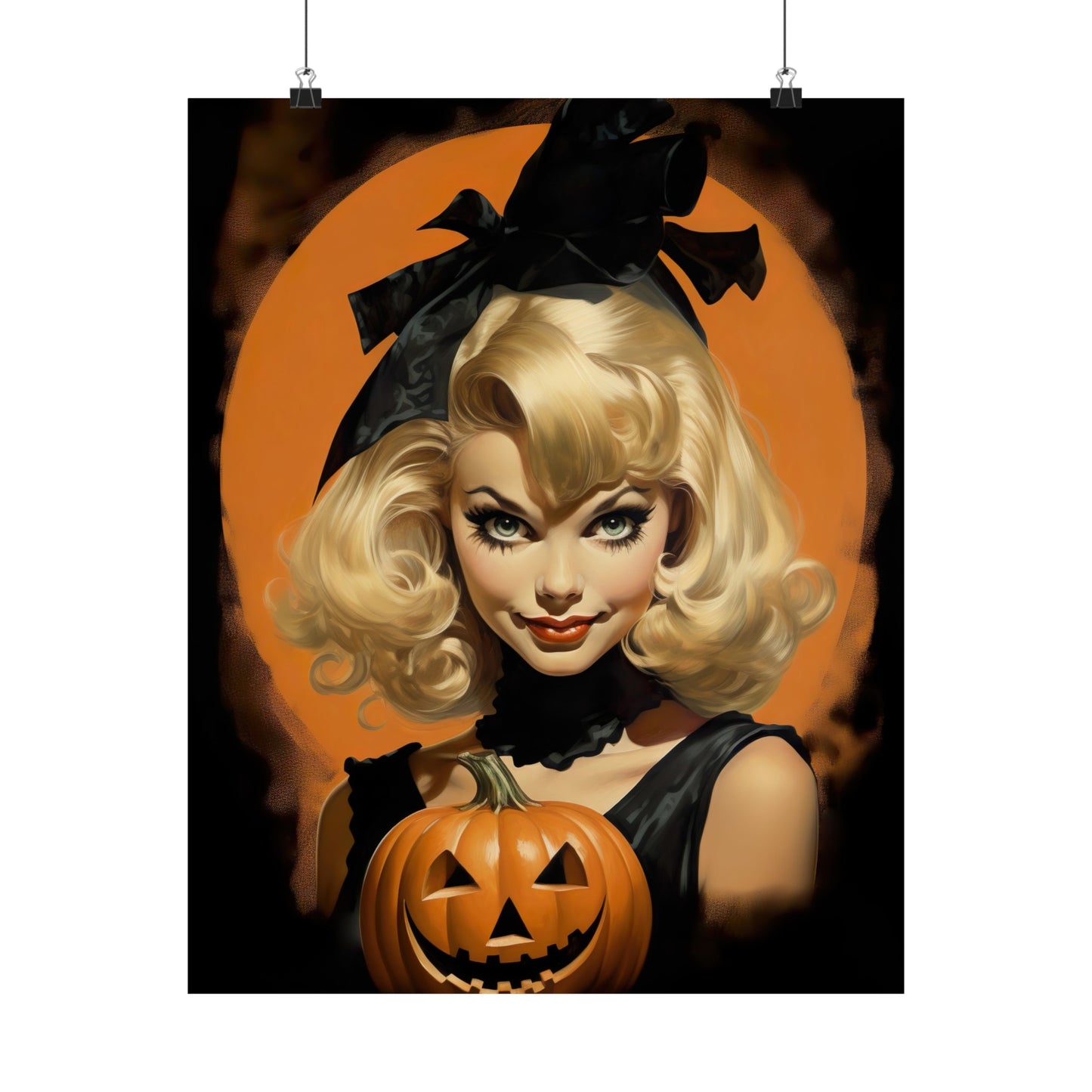 Halloween Pinup Art Print