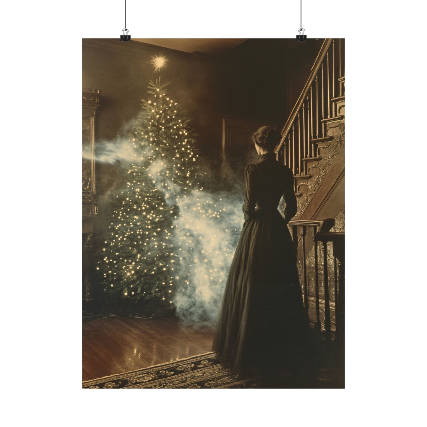 Christmas Spirit Victorian Ghost Art Print