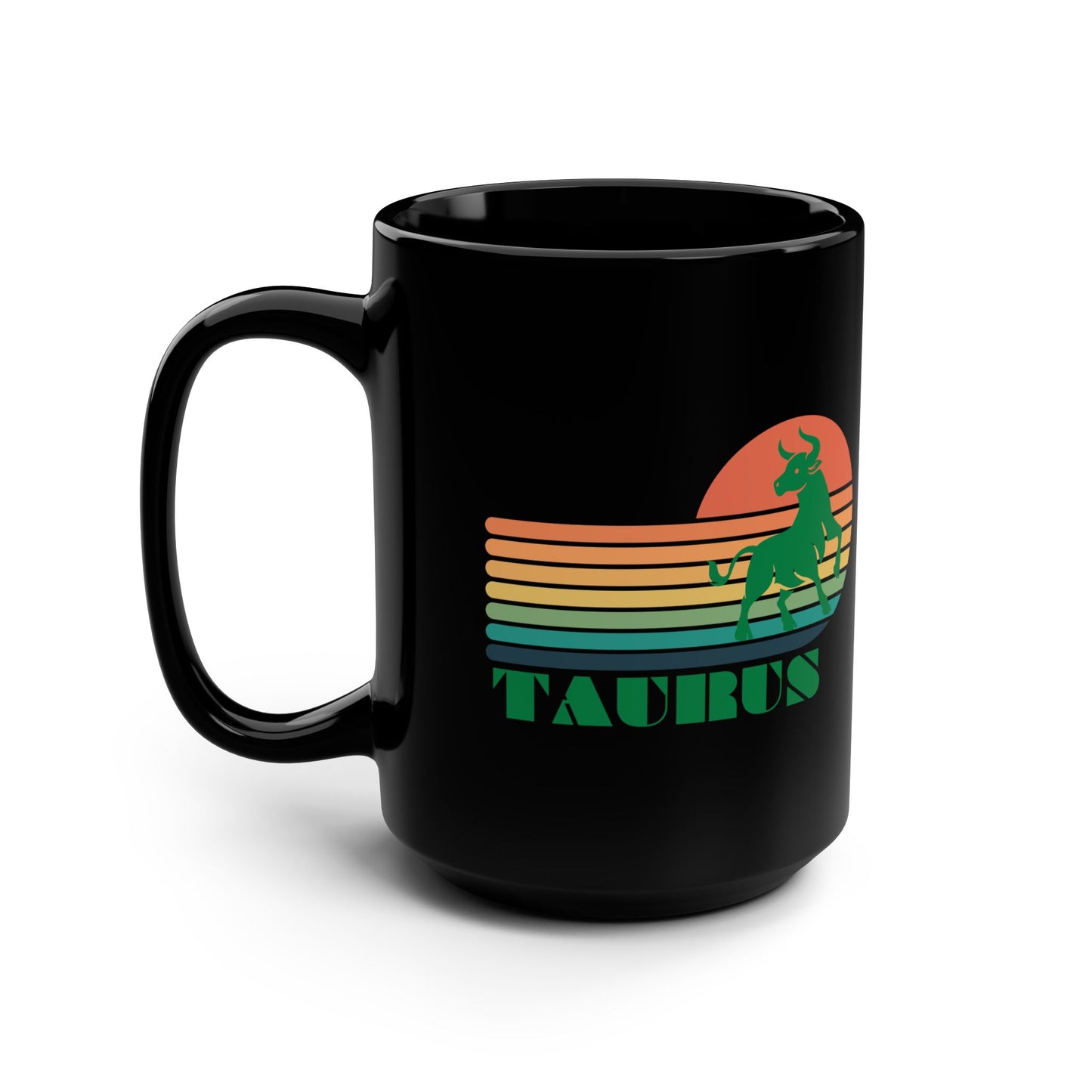 Taurus Vintage Zodiac Mug 15 oz Horoscope Astrology Retro Coffee Tea Cup Crab Birthday Present