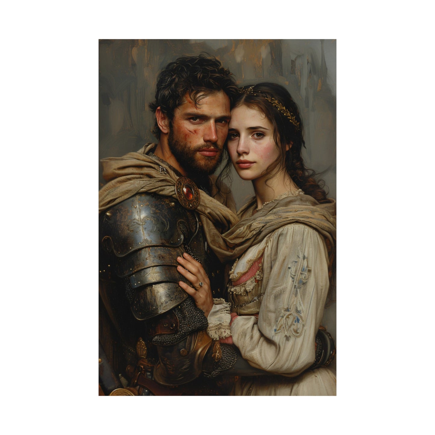 King Arthur & Maid Marian Art Print