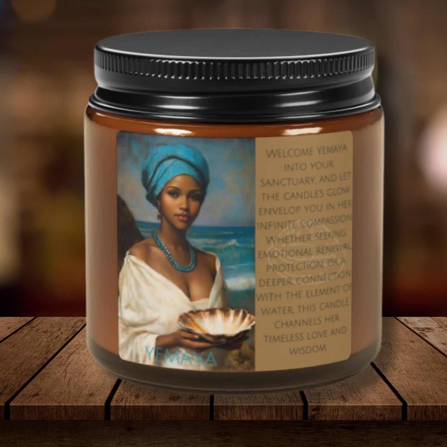 Yemaya Goddess Candle