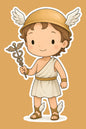 Greek God Chibi Stickers