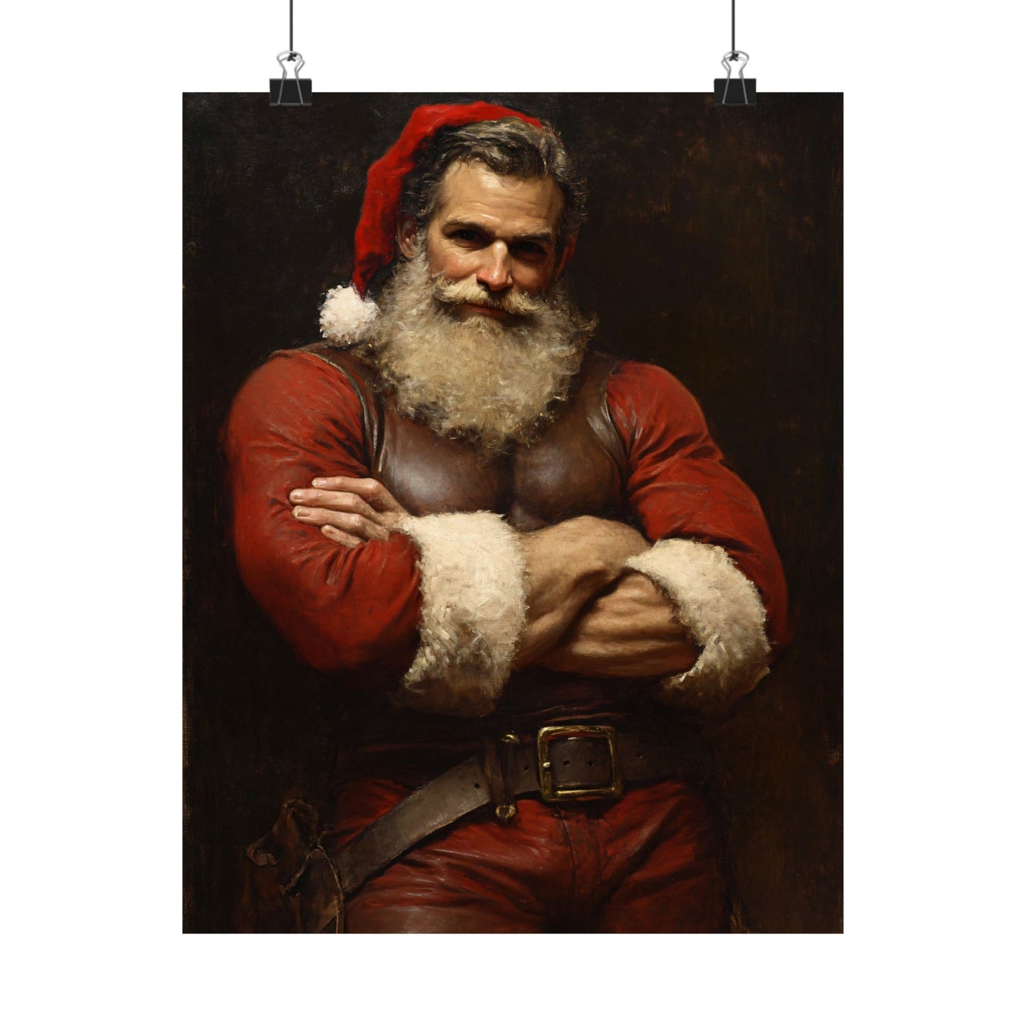 Sexy Santa Claus Art Print