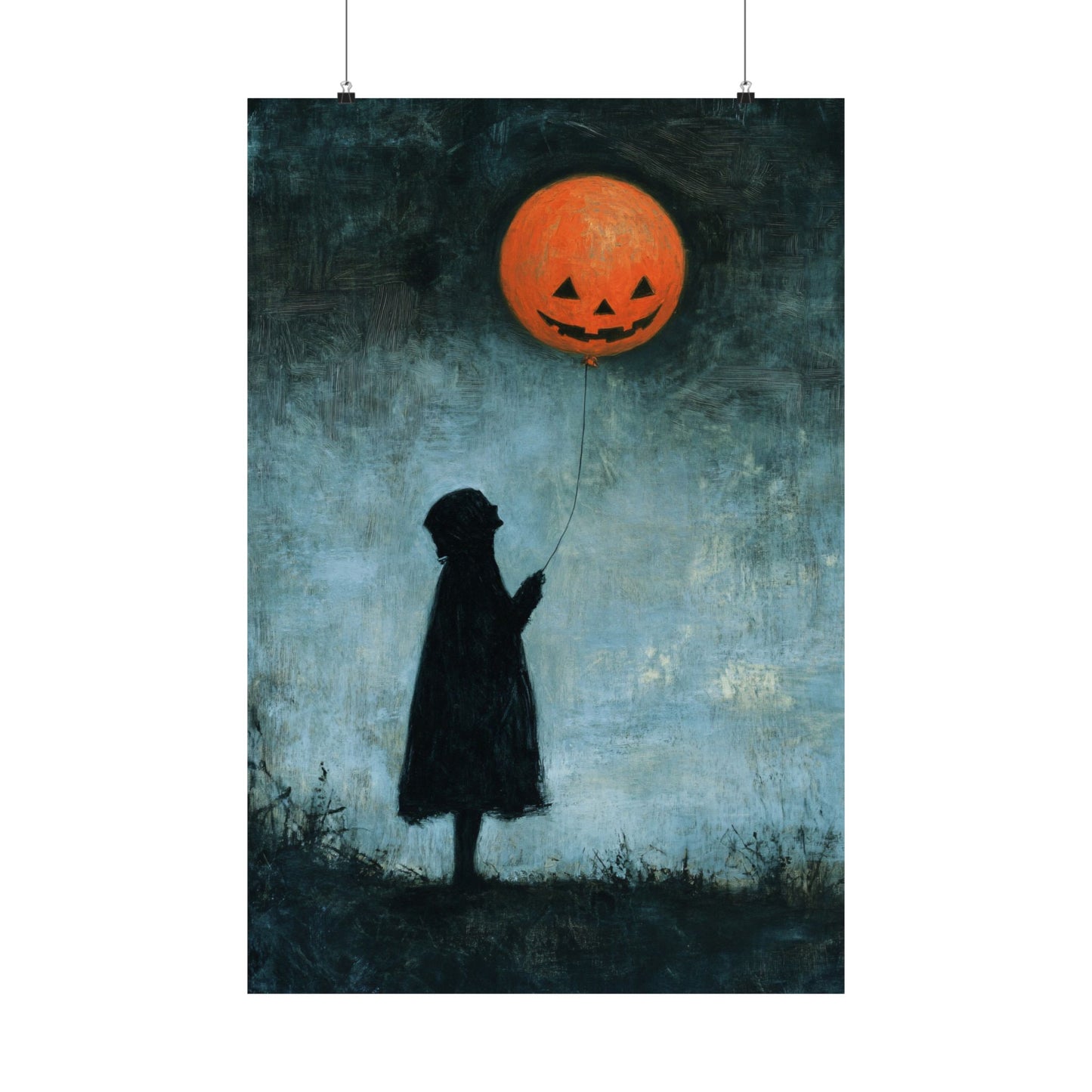 Jack O'Lantern Balloon Halloween Art Print