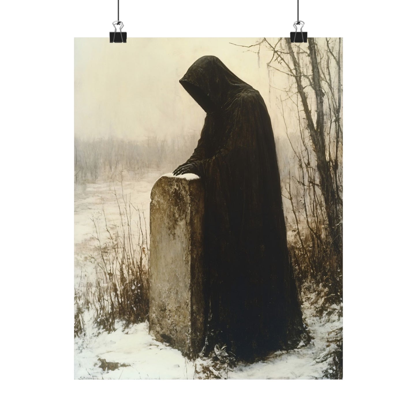 Death Visits Old Friend Art Print