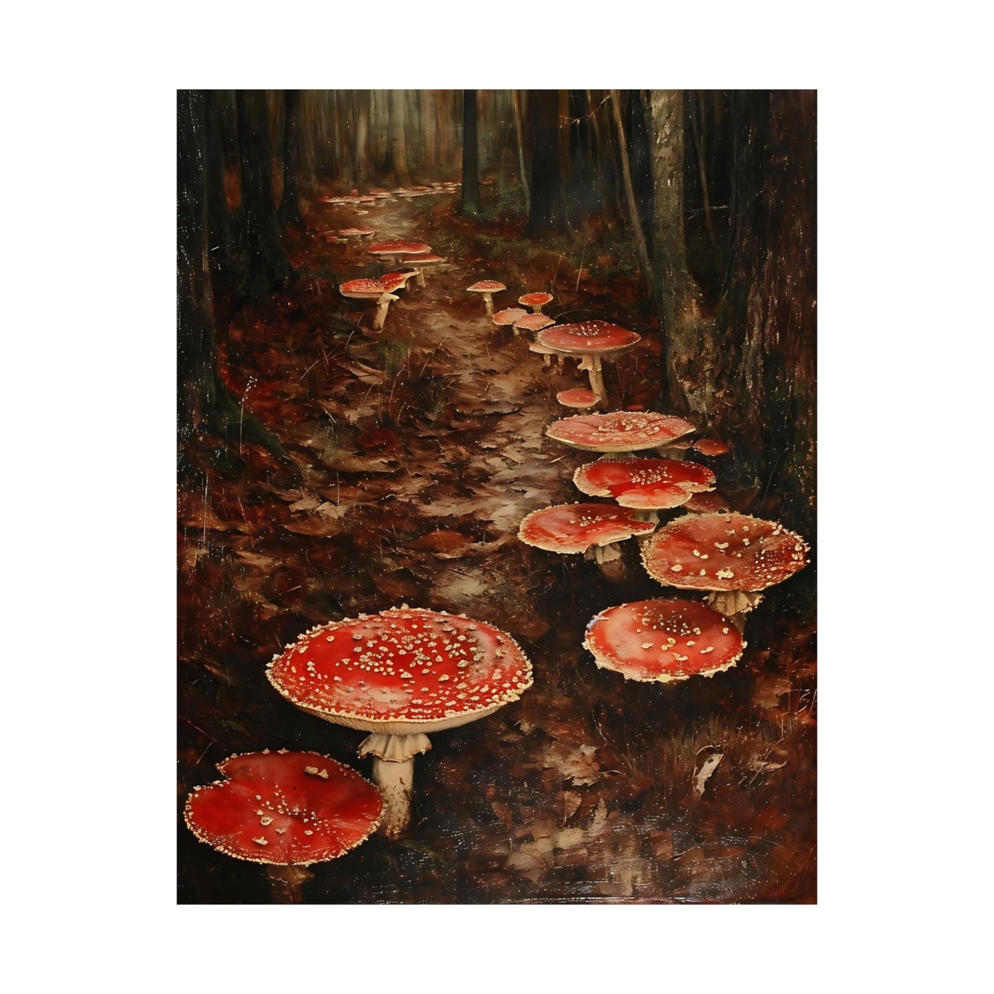 Mushroom Trail Art Print