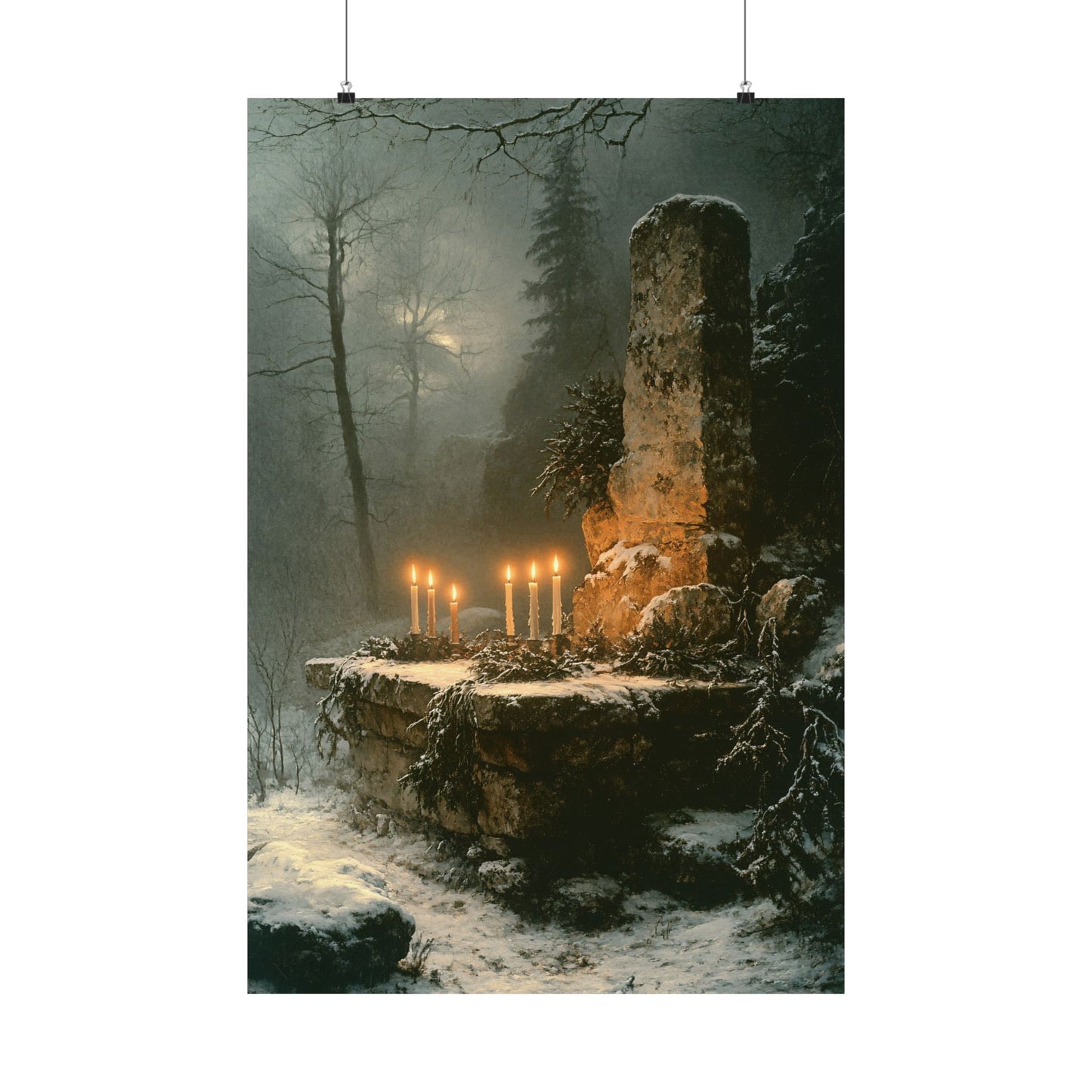 Winter Solstice Altar Art Print