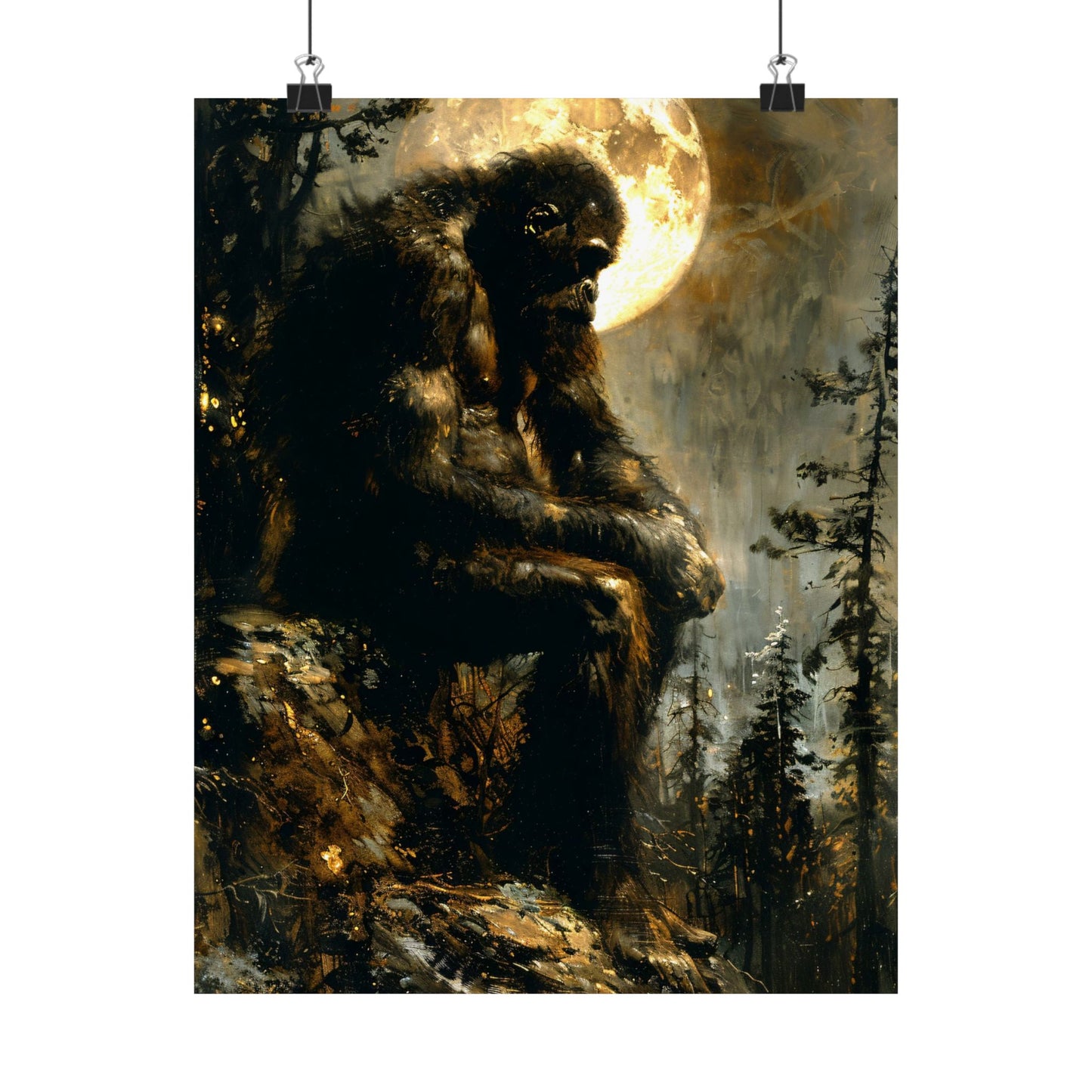 Sasquatch Bigfoot Art Print