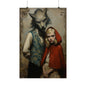 Red Riding Hood & Big Bad Wolf Art Print -Sweetly Sinister Series