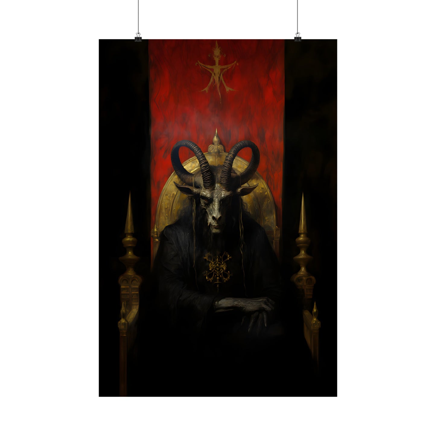 Baphomet Enthroned Art Print