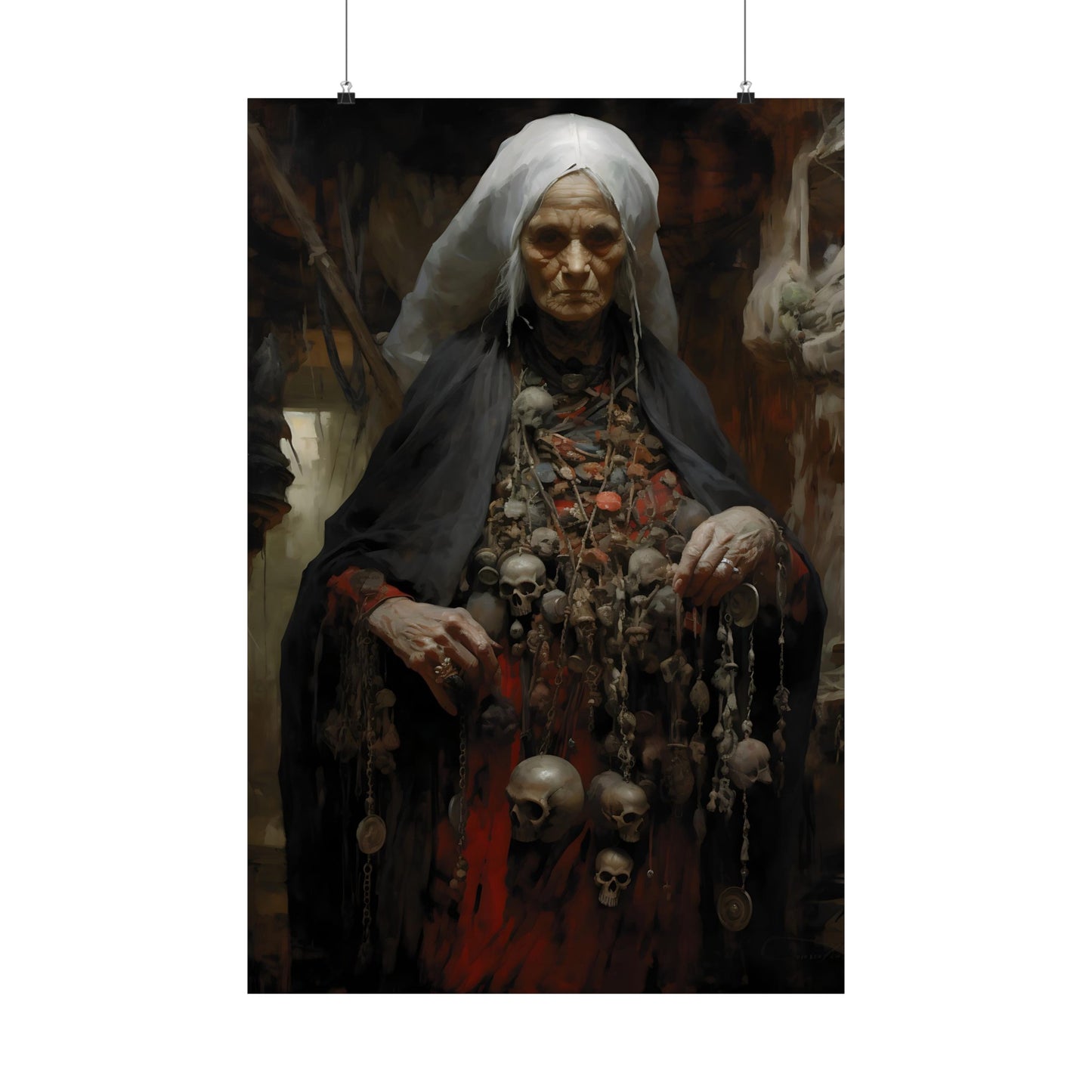 Baba Yaga Art Print - Russian Mythology