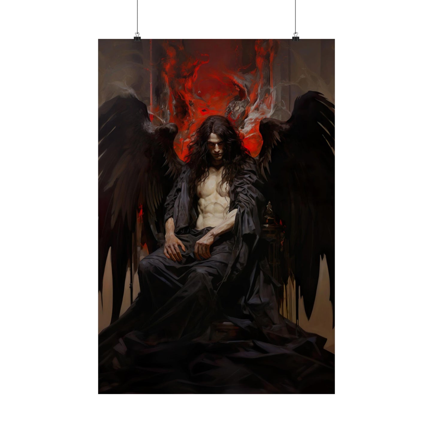 Lucifer Enthroned Art Print