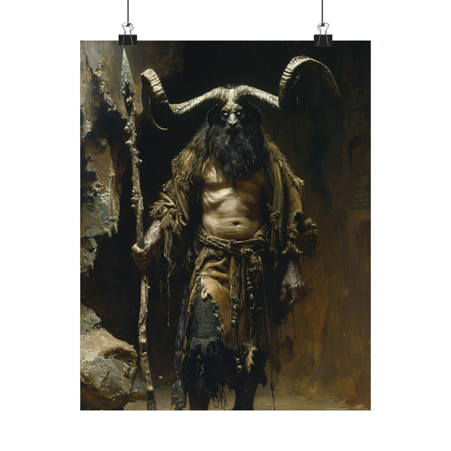 Krampus the Yuletide Demon Art Print