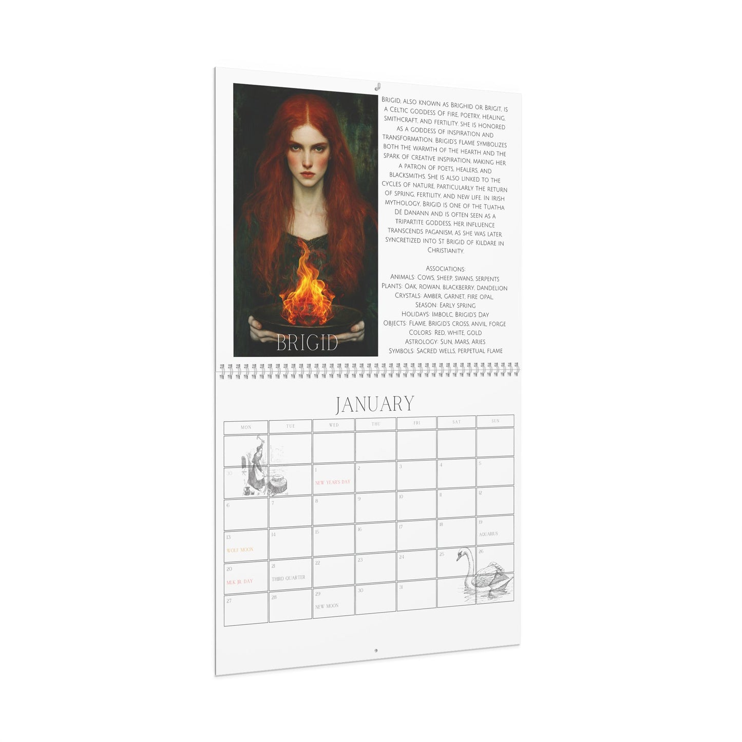 Global Goddess 2025 Wall Calendar