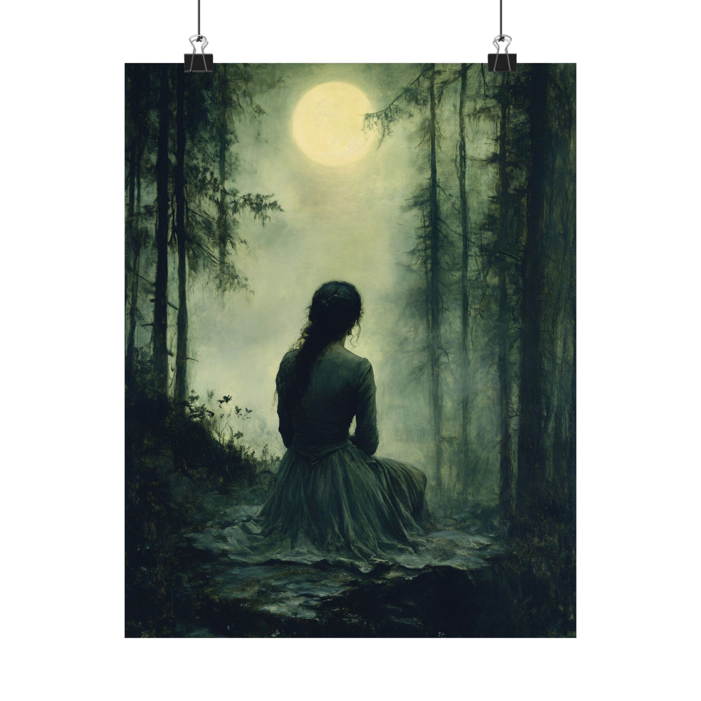 Moon Gazing Art Print