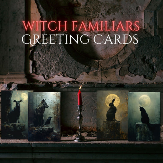 Witch Familiar Greeting Cards