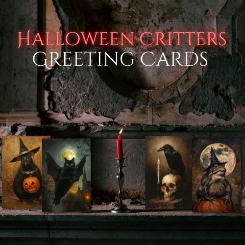 Halloween Critters Greeting Cards