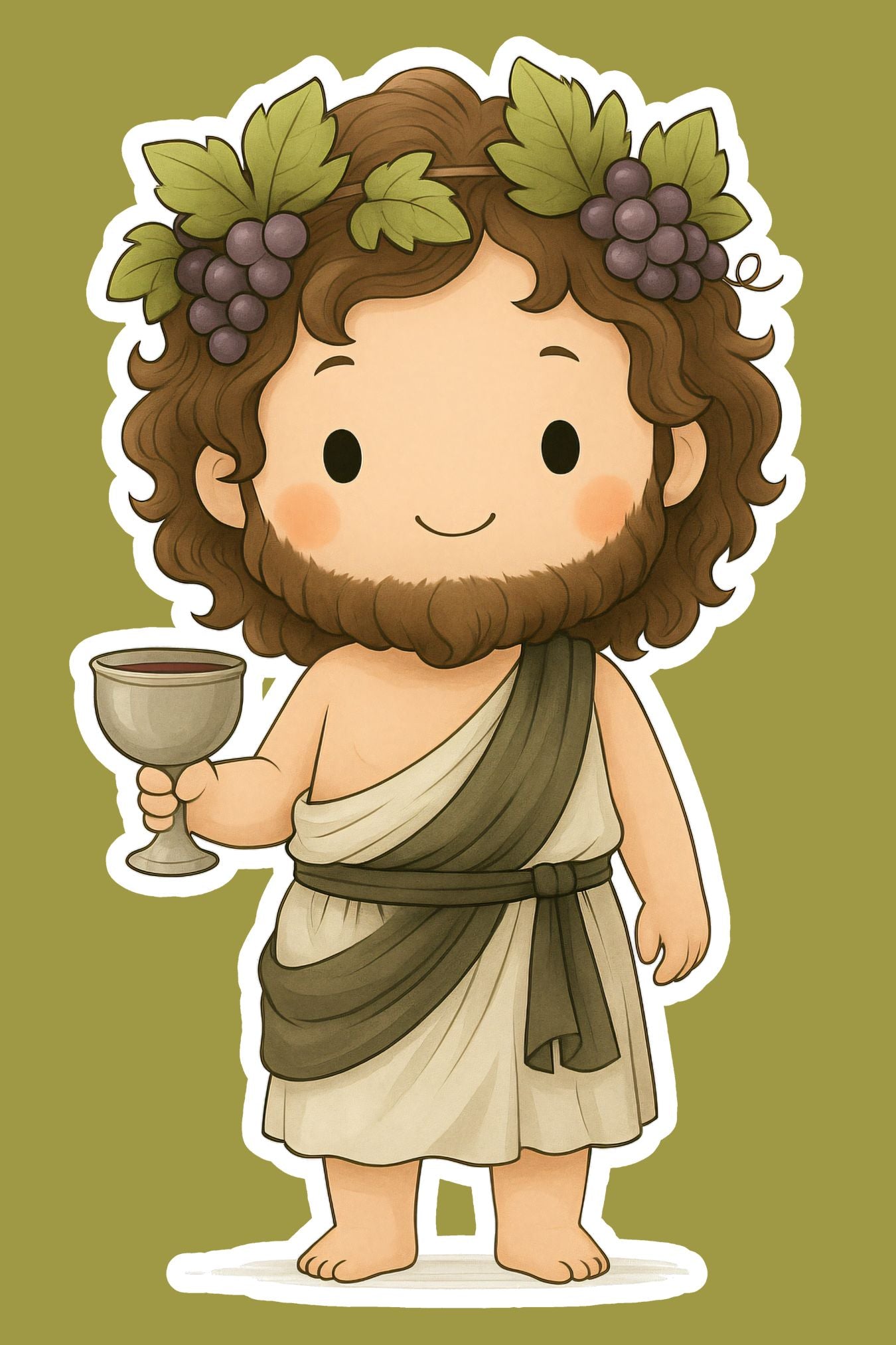 Greek God Chibi Stickers