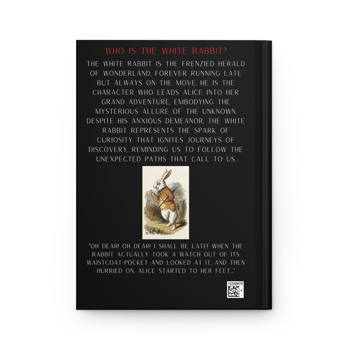 White Rabbit Hardcover Journal