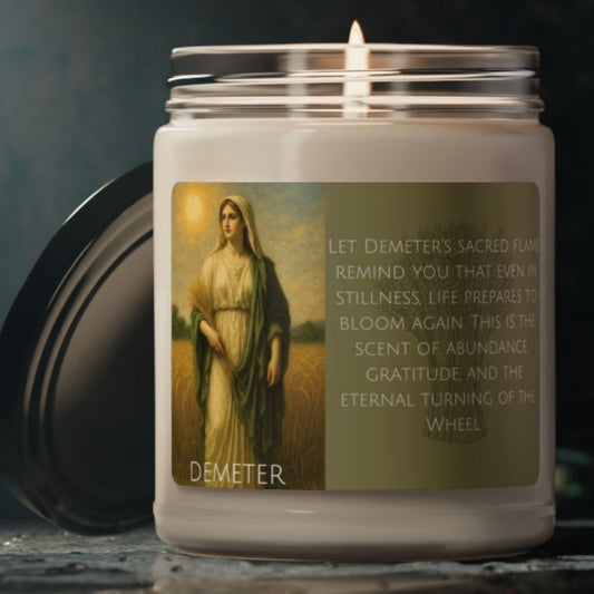 Demeter Greek Goddess Soy Candle