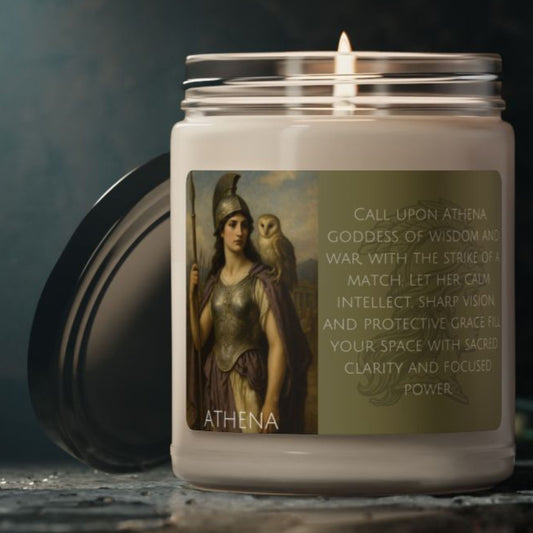 Athena Greek Goddess Soy Candle