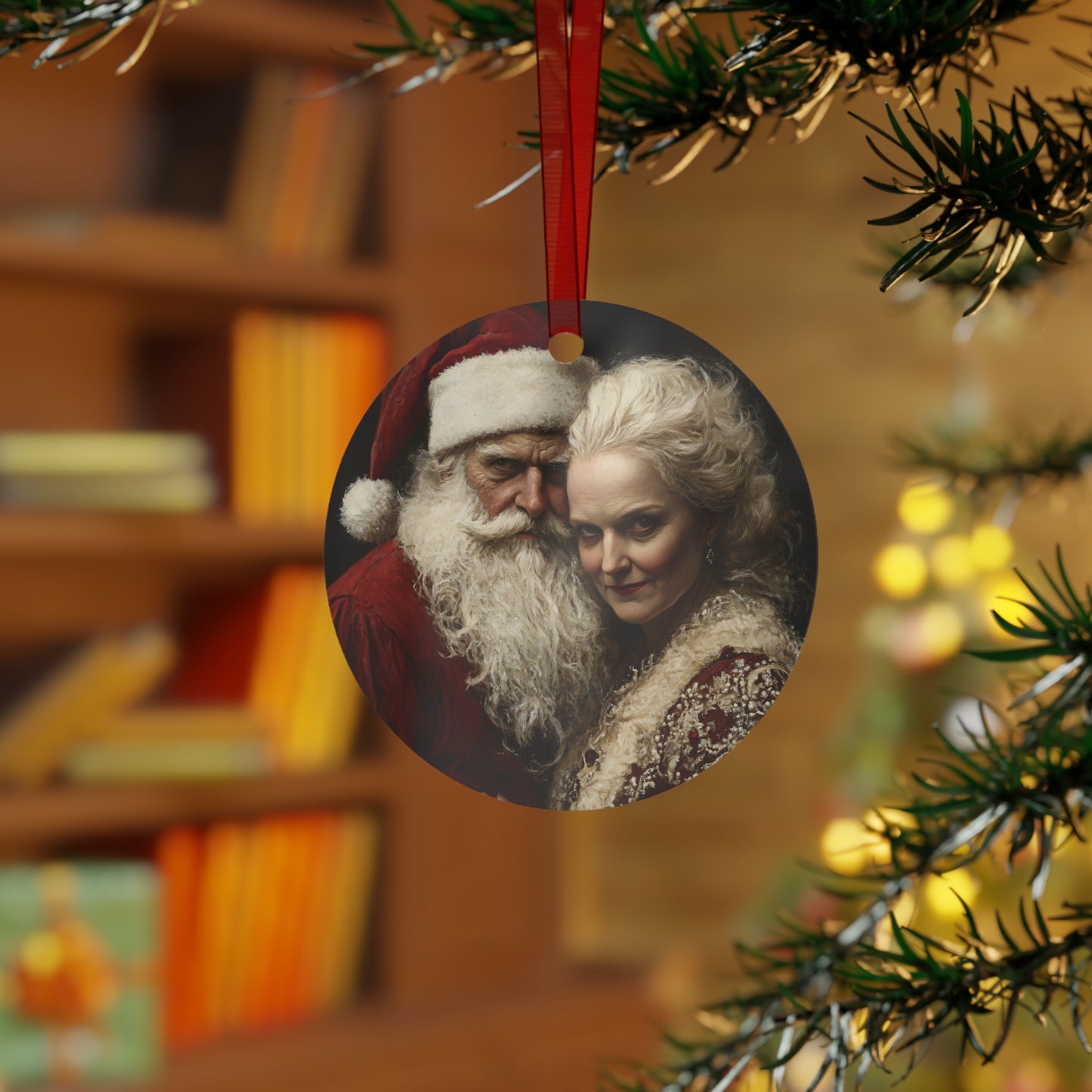 Mr & Mrs Claus Christmas Ornament