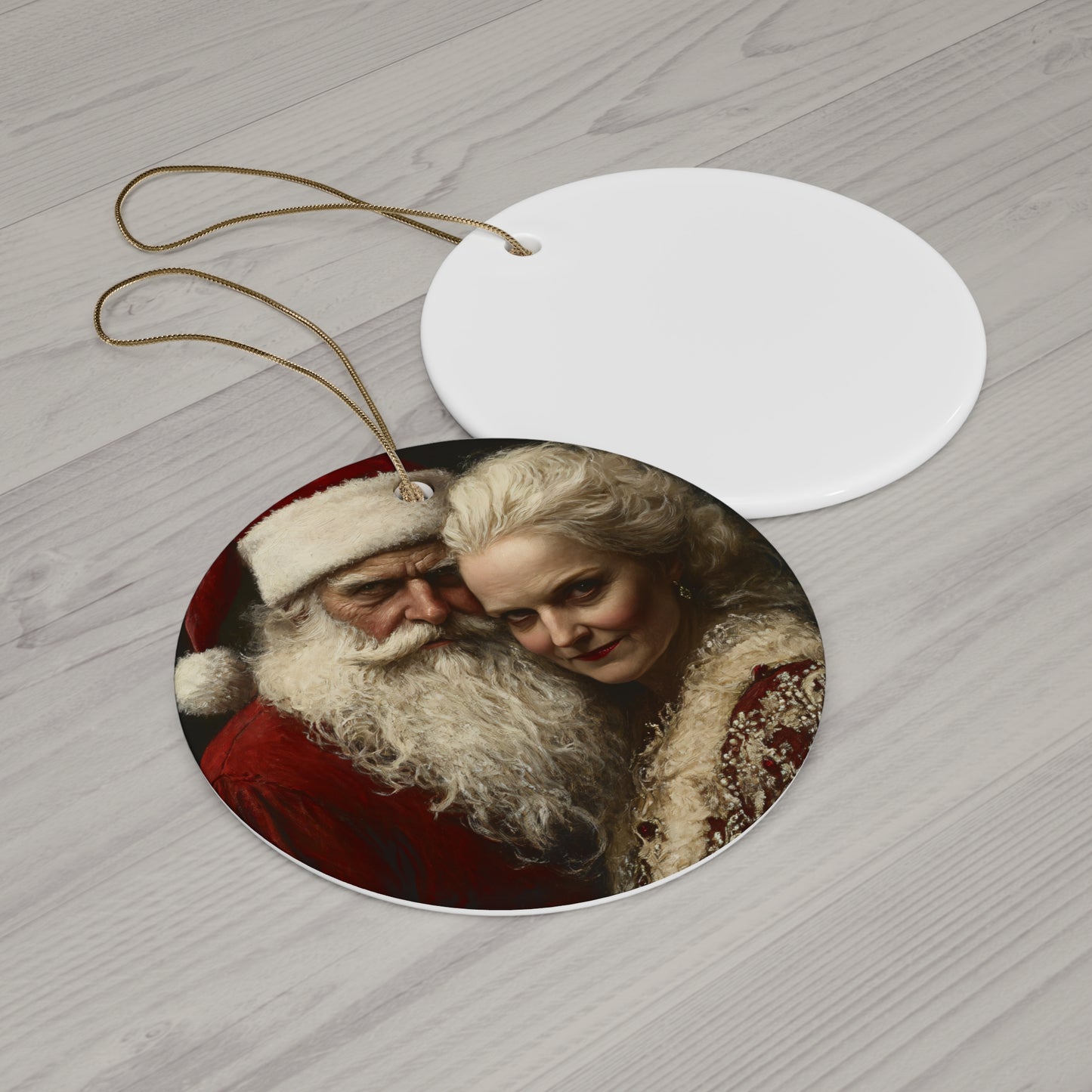 Mr & Mrs Claus Christmas Ornament