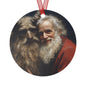 Krampus & Santa Christmas Ornament