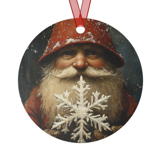 Gnome with Snowflake Christmas Ornament