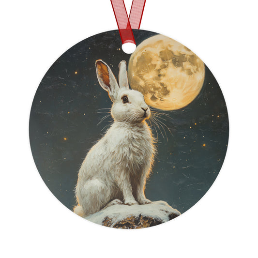 Snow Bunny Christmas Ornament