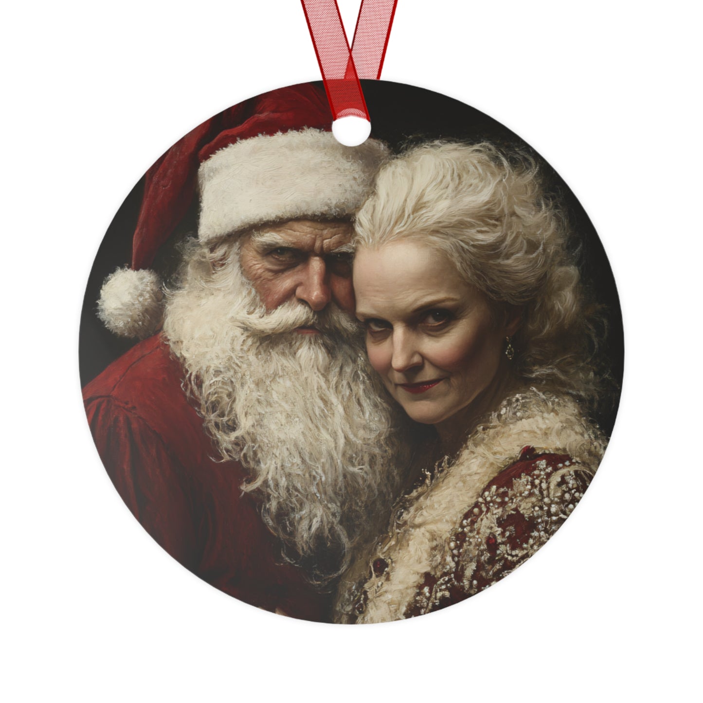 Mr & Mrs Claus Christmas Ornament