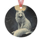 Arctic Fox Christmas Ornament