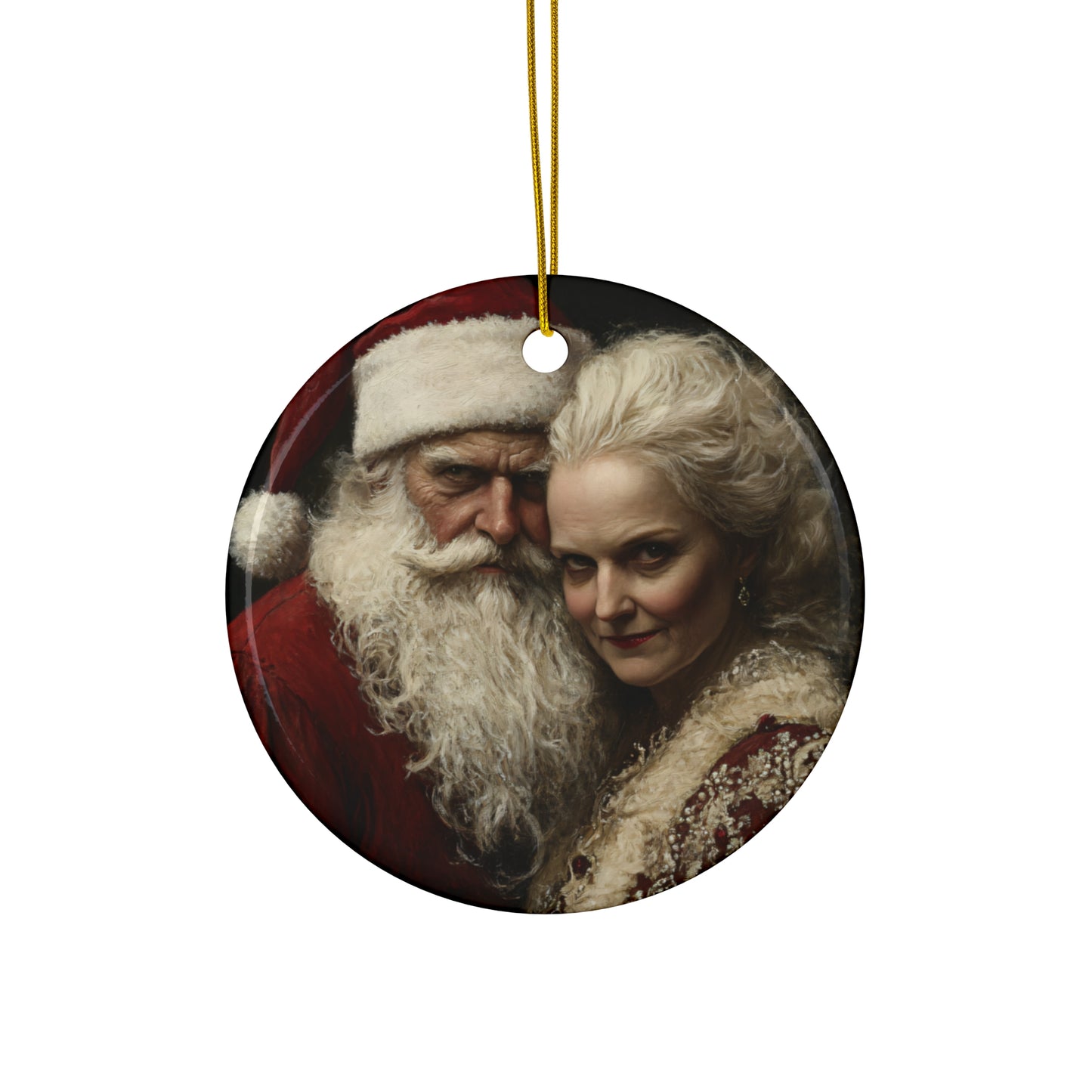 Mr & Mrs Claus Christmas Ornament