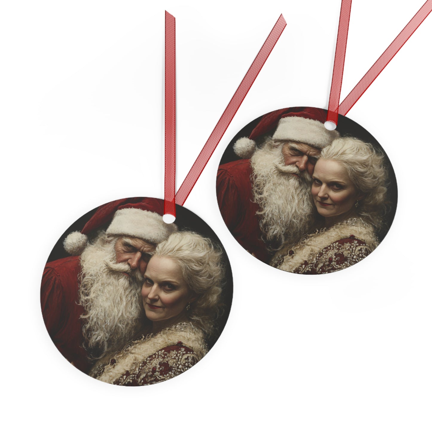 Mr & Mrs Claus Christmas Ornament