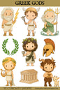 Greek God Chibi Stickers