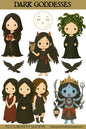 Dark Goddess Chibi Stickers