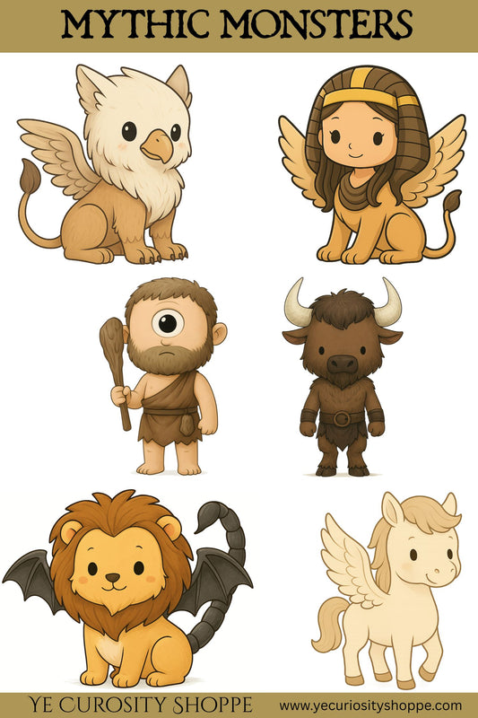 Mythic Monsters Chibi Stickers