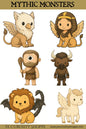 Mythic Monsters Chibi Stickers