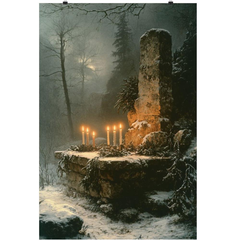 Winter Solstice Altar Art Print